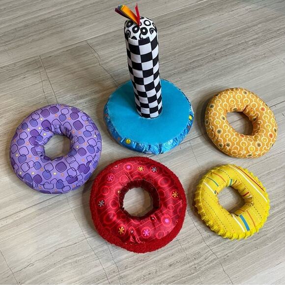 Lamaze Rings Baby Einstein Soft Blocks Stackable Development Toys Baby Lot of 2 - Picture 12 of 12